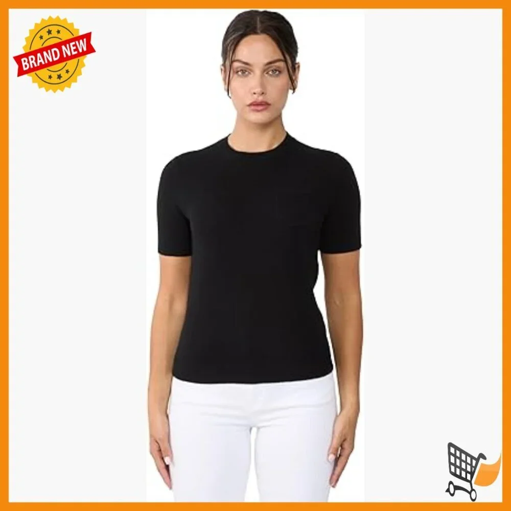 100% Cashmere Short Sleeve Crewneck Sweater Pullover Lightweight Cozy